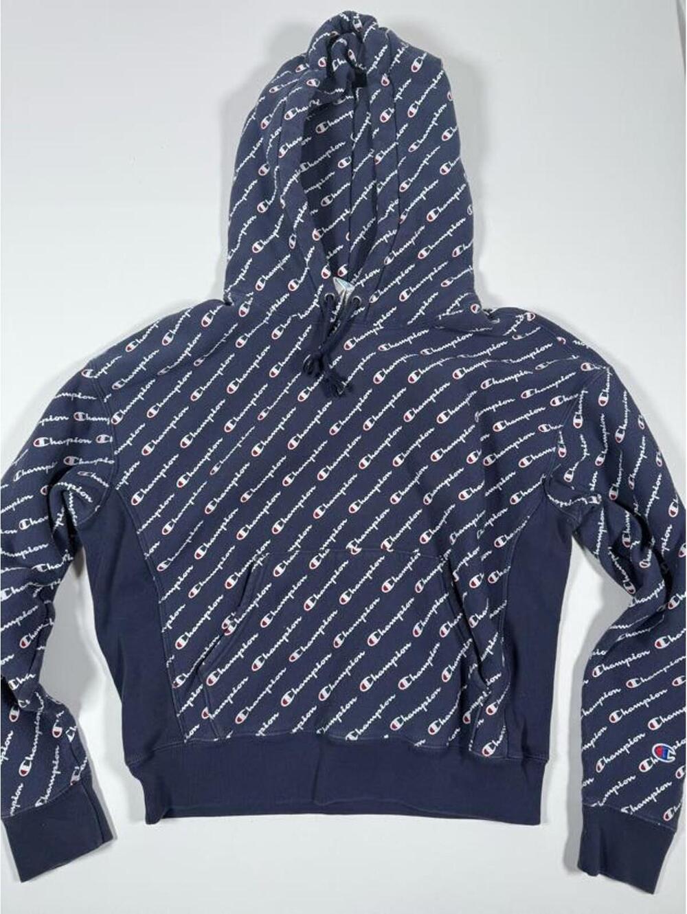 Champion Reverse Weave Hoodie Large Navy Blue LARGE